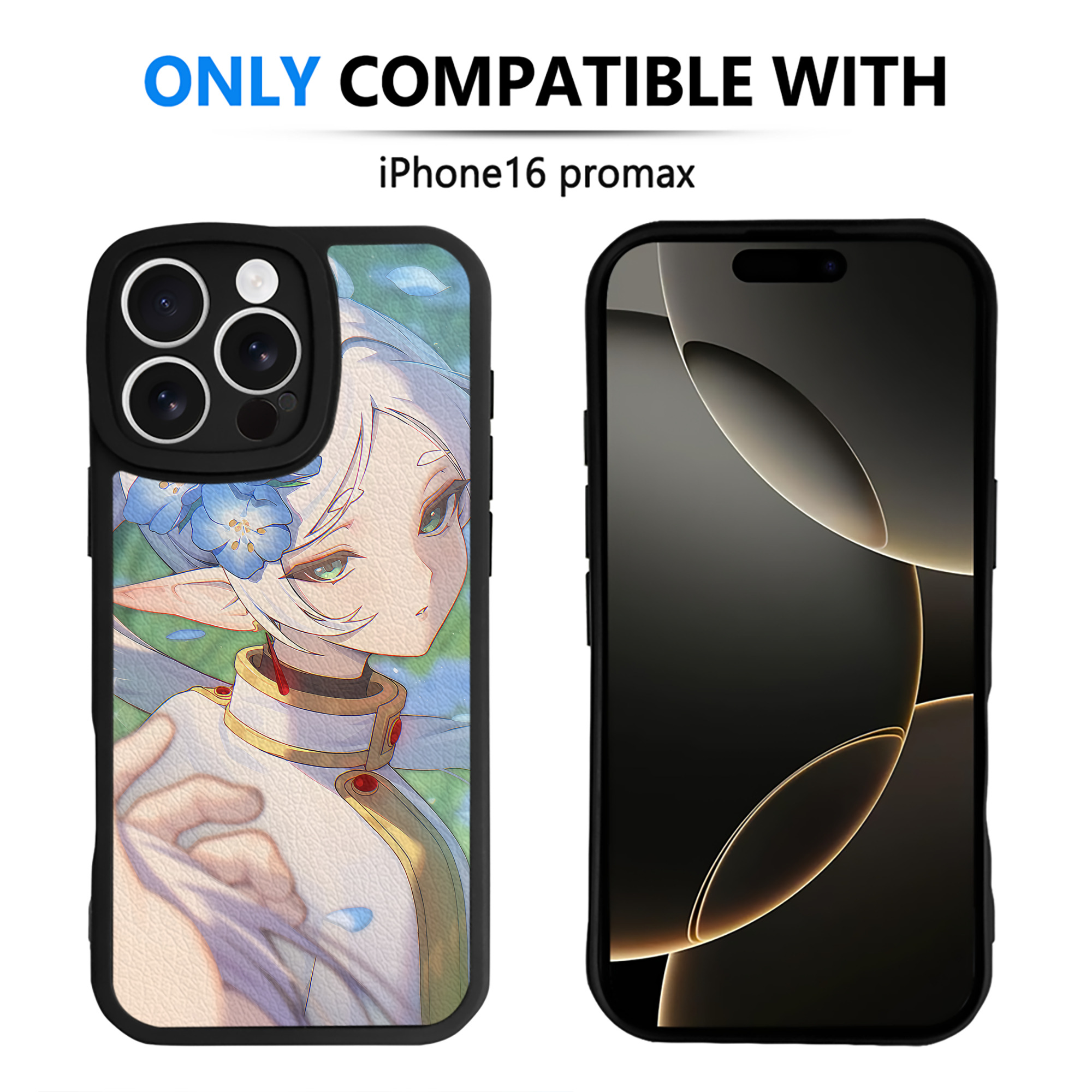 （画像用） 葬送のフリーレン Frieren 【iPhone 16シリーズ対応】シリコンスマホケース（レザー調） 材質：シリコン
